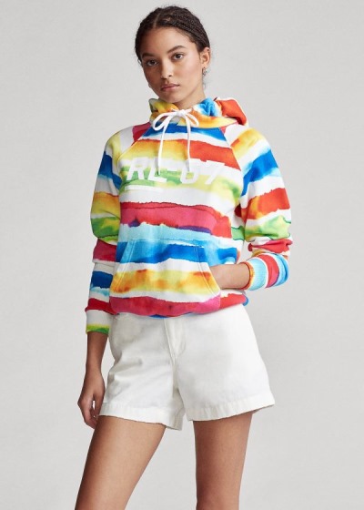 Sudaderas Con Capucha Polo Ralph Lauren Mujer Multicolor Rayas - Striped Fleece - ICNMP6943